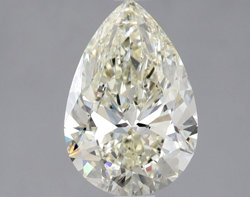 1.7 carat K-SI1 Natūralus Pear Deimantas (1)