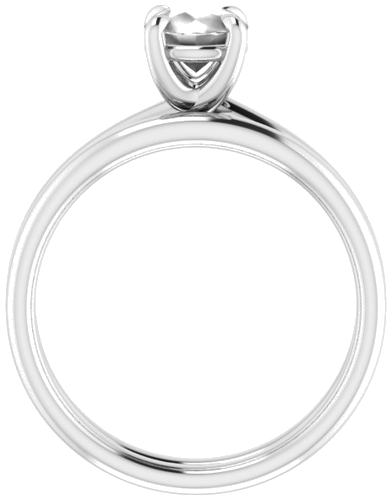 Sužadėtuvių Žiedas „Solitaire“ 14k white gold Round 5.8mm (7)