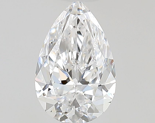 0.5 carat D-VS2 Natūralus Pear Deimantas (1)