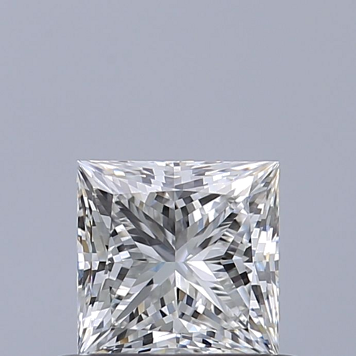 0.55 carat F-VVS2 Natūralus Princess Deimantas (1)