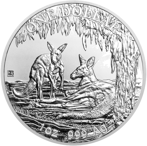 1 oz Sidabrinė Kengūra 2018 Australija sidabrinė moneta (1)
