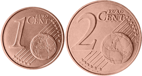 Finland 1 and 2 euro cents (2)