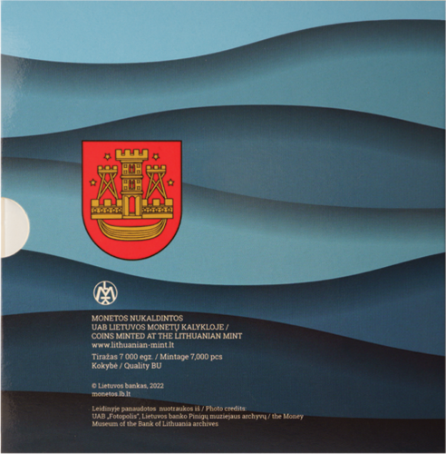 2023 Литва Клайпеда Набор монет евро BU (8)