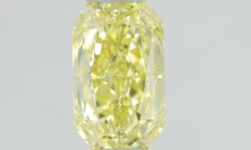 0.5 carat Fancy Intense  Yellow-VVS2 Natūralus Radiant Deimantas (1)