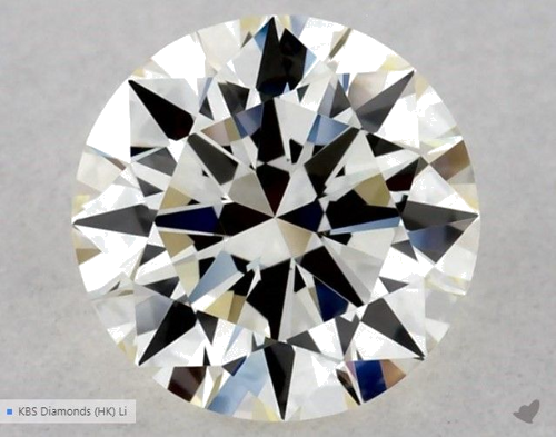0.51 carat K-VVS1 Excellent cut Natūralus Round Deimantas (1)