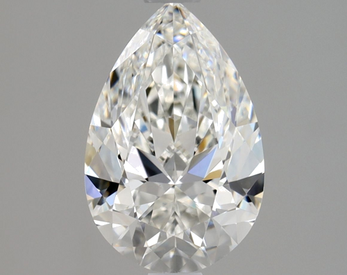 1.3 carat G-VVS2 Natūralus Pear Deimantas (1)