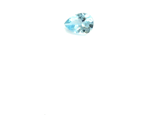 0.53 carat BLUE Pear Aquamarine (1)