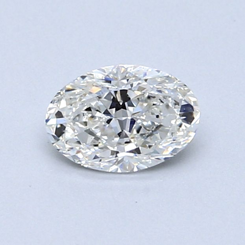 0.6 carat G-VS2 Natūralus Oval Deimantas (1)