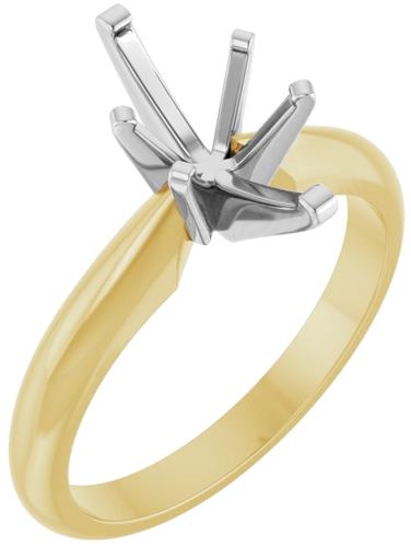 Sužadėtuvių Žiedas „Solitaire“ 14k yellow/white gold Marquise 10.5mm x 5.5mm (1)