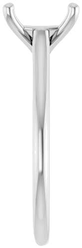 Sužadėtuvių Žiedas „Solitaire“ 585 Baltojo Aukso Oval 10mm x 8mm (4)