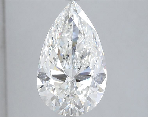 5.01 carat H-SI2 Natūralus Pear Deimantas (1)
