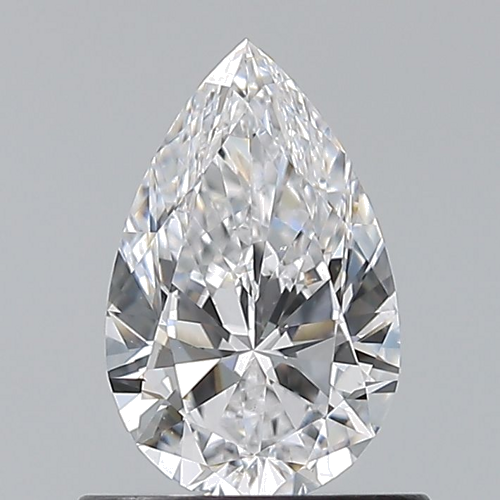 0.7 carat D-VS2 Natūralus Pear Deimantas (1)