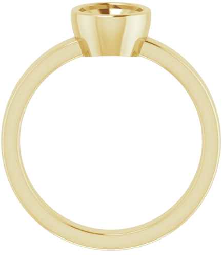 Sužadėtuvių Žiedas „Solitaire“ 585 Geltonojo Aukso Oval 8mm x 6mm (2)