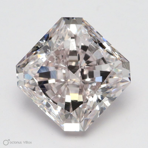 1.04 carat Fancy Light Pink-SI1 Natūralus Radiant Deimantas (1)