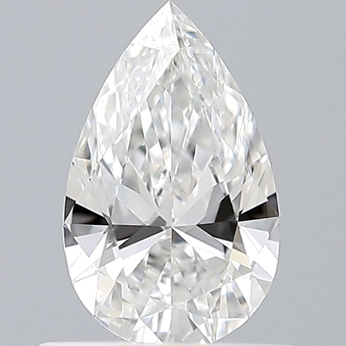 0.5 carat E-VVS2 Natūralus Pear Deimantas (1)