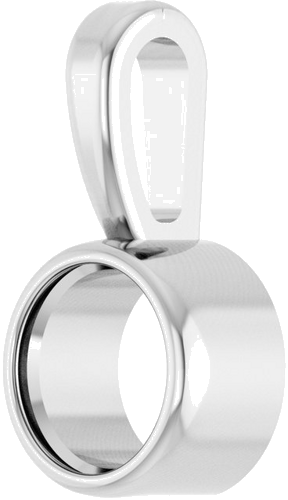 Pakabukas „Bezel-Set Solitaire“ 925 Sidabro Round 3.5mm (2)