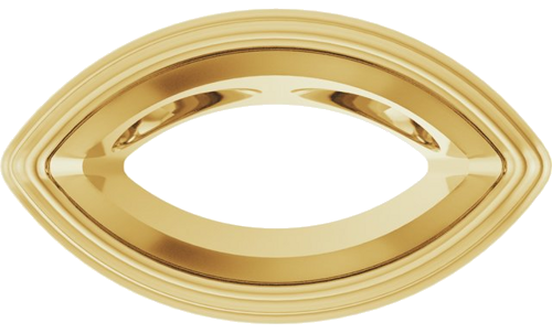 Pakabukas „Bezel-Set Solitaire“ 14k yellow gold Marquise 8mm x 4mm (1)