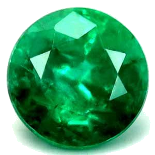 0.64 carat GREEN Round Smaragdas (1)