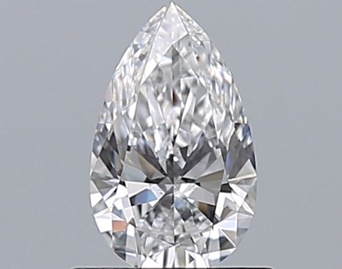 0.65 carat D-VS2 Natūralus Pear Deimantas (1)