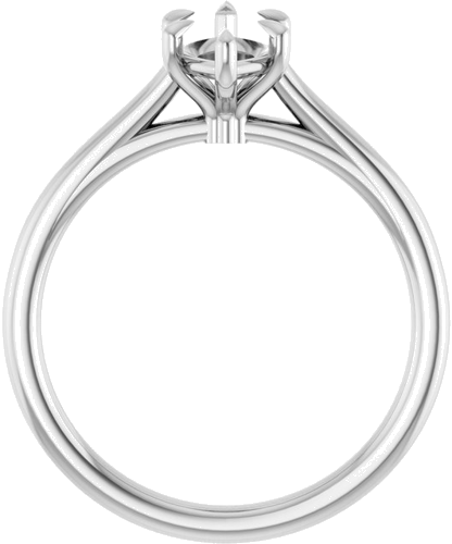 Sužadėtuvių Žiedas „Claw-Pong“ 14k white gold Marquise 10mm x 5mm (2)