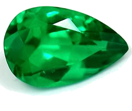 0.4 carat GREEN Pear Smaragdas (1)