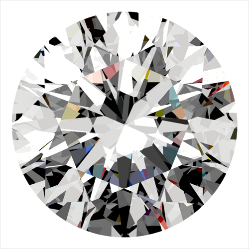 0.3 carat D-VVS2 Excellent cut Natūralus Round Deimantas (1)