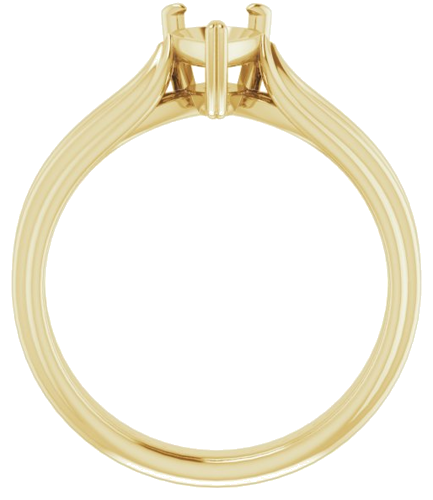 14K Yellow 7x5 mm Pear Engagement Ring Mounting (2)