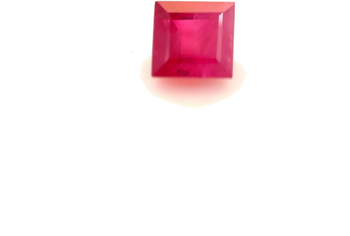 0.62 carat RED Square Rubinas (1)