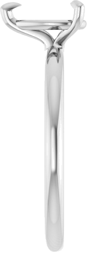 Sužadėtuvių Žiedas „Solitaire“ 585 Baltojo Aukso Pear Shape 8mm x 5mm (4)