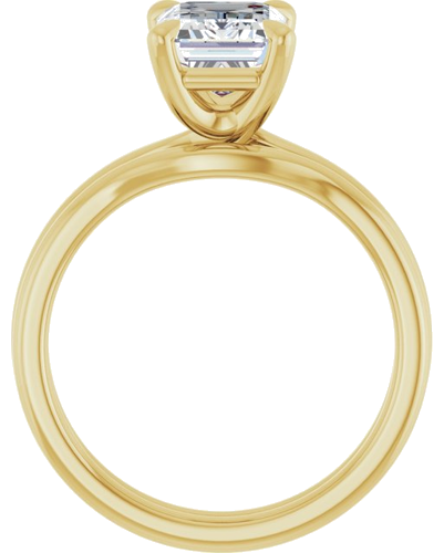 Sužadėtuvių Žiedas 14k yellow gold Emerald 8.5mm x 6.5mm (7)