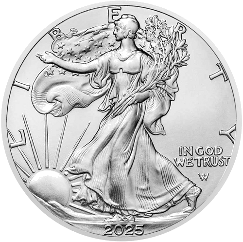 1 oz Американский орёл 2025 серебряная монета (1)