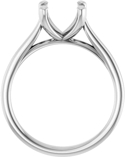 Sužadėtuvių Žiedas 14k white gold Square 6.5mm (2)