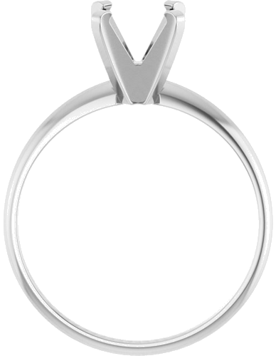 Sužadėtuvių Žiedas „Solitaire“ 585 Baltojo Aukso Square 5mm (2)