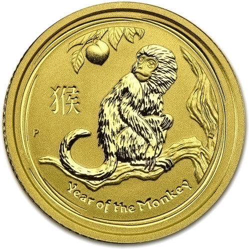 2016 Year of the Monkey (Lunar II) Australia 1/10 oz gold coin (1)