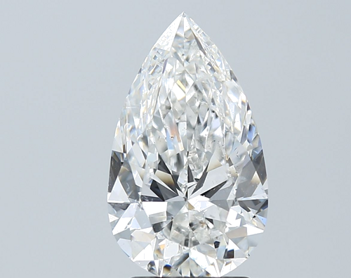 3.01 carat F-SI2 Natūralus Pear Deimantas (1)