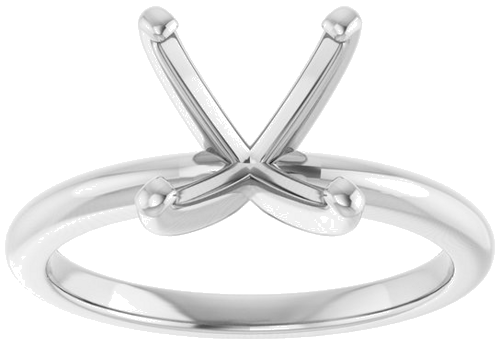 Sužadėtuvių Žiedas „Solitaire“ 585 Baltojo Aukso Square 7mm (3)