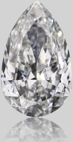 0.5 carat F-SI1 Natūralus Pear Deimantas (1)