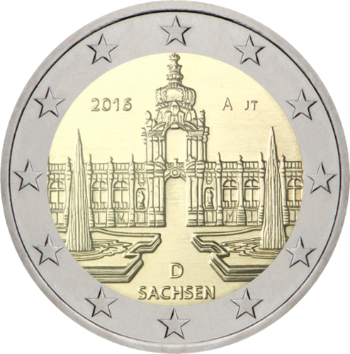 2016 Germany Zwinger Palace 2 euro coin (1)