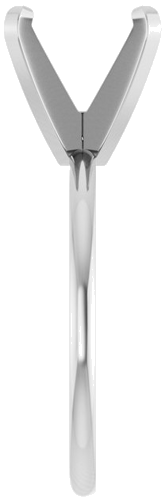 Sužadėtuvių Žiedas „Solitaire“ 14k white gold Round 9.5mm (4)