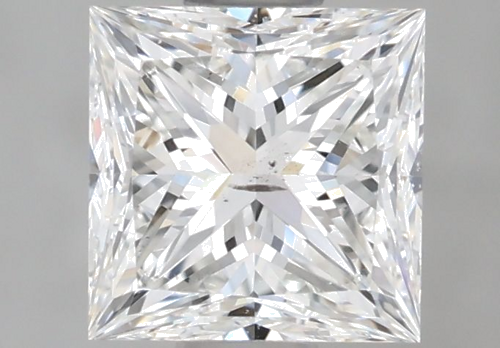0.9 carat F-SI2 Natūralus Princess Deimantas (1)