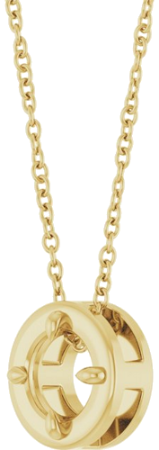 Pakabukas „Claw-Prong Bezel-Style Solitaire“ 14k yellow gold Round 5mm (2)