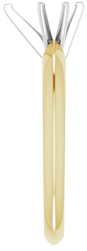 Sužadėtuvių Žiedas „Solitaire“ 585 Baltojo Ir Geltonojo Aukso Pear Shape 6.5mm x 4.5mm (4)