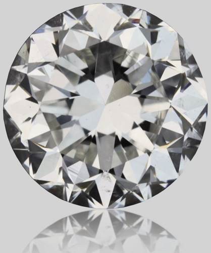 1.01 carat F-SI1 GD cut Natūralus Round Deimantas (1)