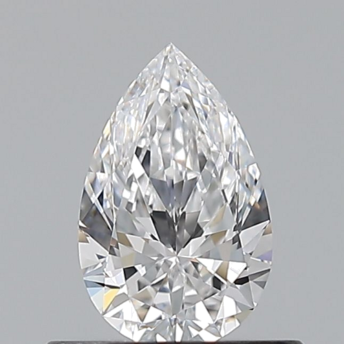 0.5 carat D-VVS2 Natūralus Pear Deimantas (1)
