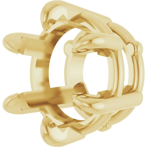 14K Yellow 7 mm Round Slide Pendant Mounting (2)