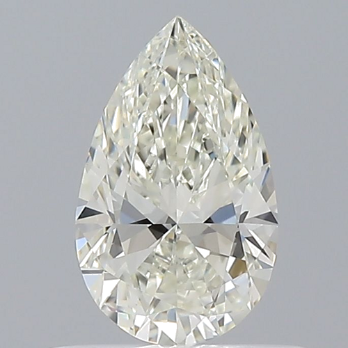 0.55 carat K-VVS2 Natūralus Pear Deimantas (1)
