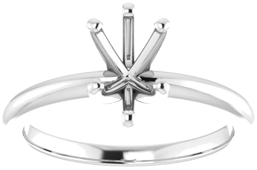 Sužadėtuvių Žiedas „Solitaire“ 585 Baltojo Aukso Pear Shape 8mm x 6mm (3)