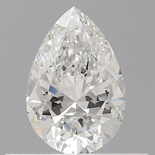 0.4 carat F-VVS2 Natūralus Pear Deimantas (1)