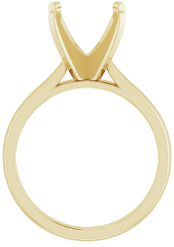 Sužadėtuvių Žiedas „Solitaire“ 14k yellow gold Round 10.5mm (2)