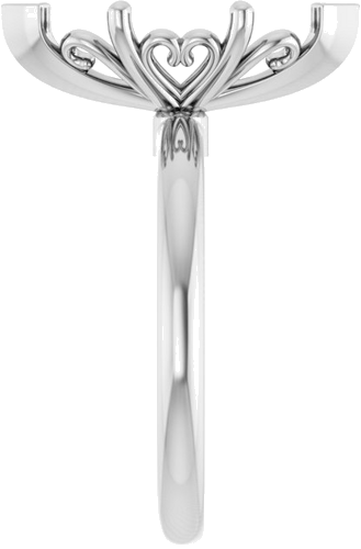 Sužadėtuvių Žiedas „Solitaire“ 14k white gold Marquise 15mm x 7mm (4)